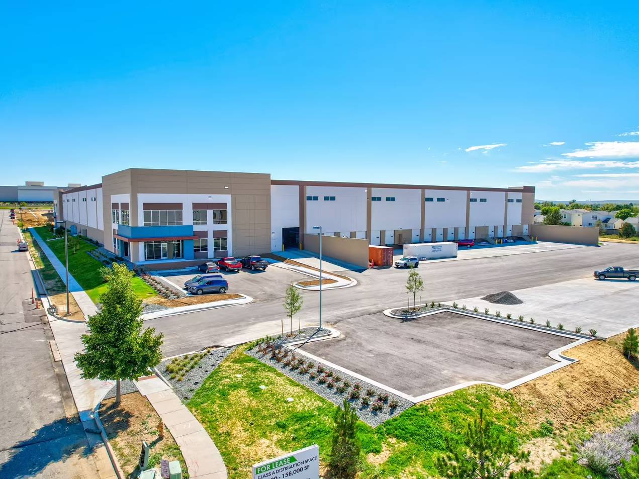 Exterior shot of Eastpark 70, an industrial campus in Aurora, Colo.